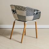 Casco Modern Dining Chair (Monochrome) – Scandinavian Style Shell Chair with Wooden Legs - Marcel Olsen