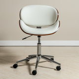 Ergonomic Danish Office Chair (White, Wing) | Scandinavian Desk Chair Office Chair - Jacob Bek