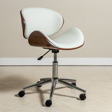 Ergonomic Danish Office Chair (White, Wing) | Scandinavian Desk Chair Office Chair - Jacob Bek