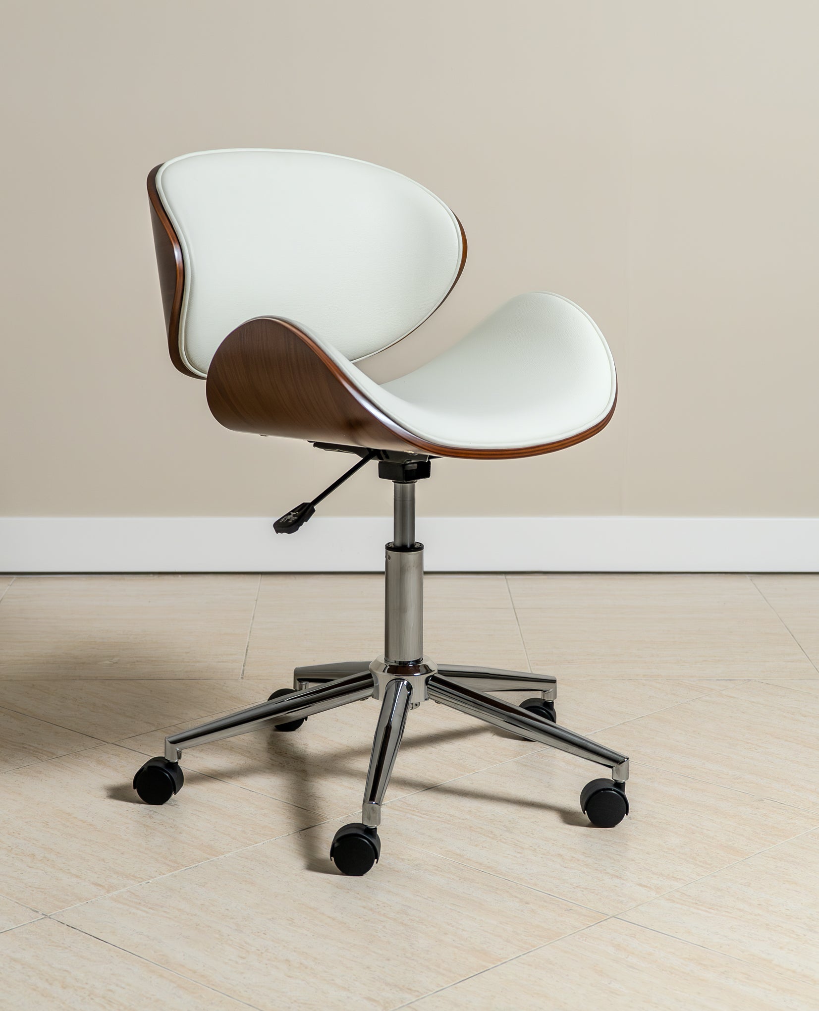 Ergonomic Danish Office Chair (White, Wing) | Scandinavian Desk Chair Office Chair - Jacob Bek