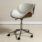 Ergonomic Danish Office Chair (White, Wing) | Scandinavian Desk Chair Office Chair - Jacob Bek