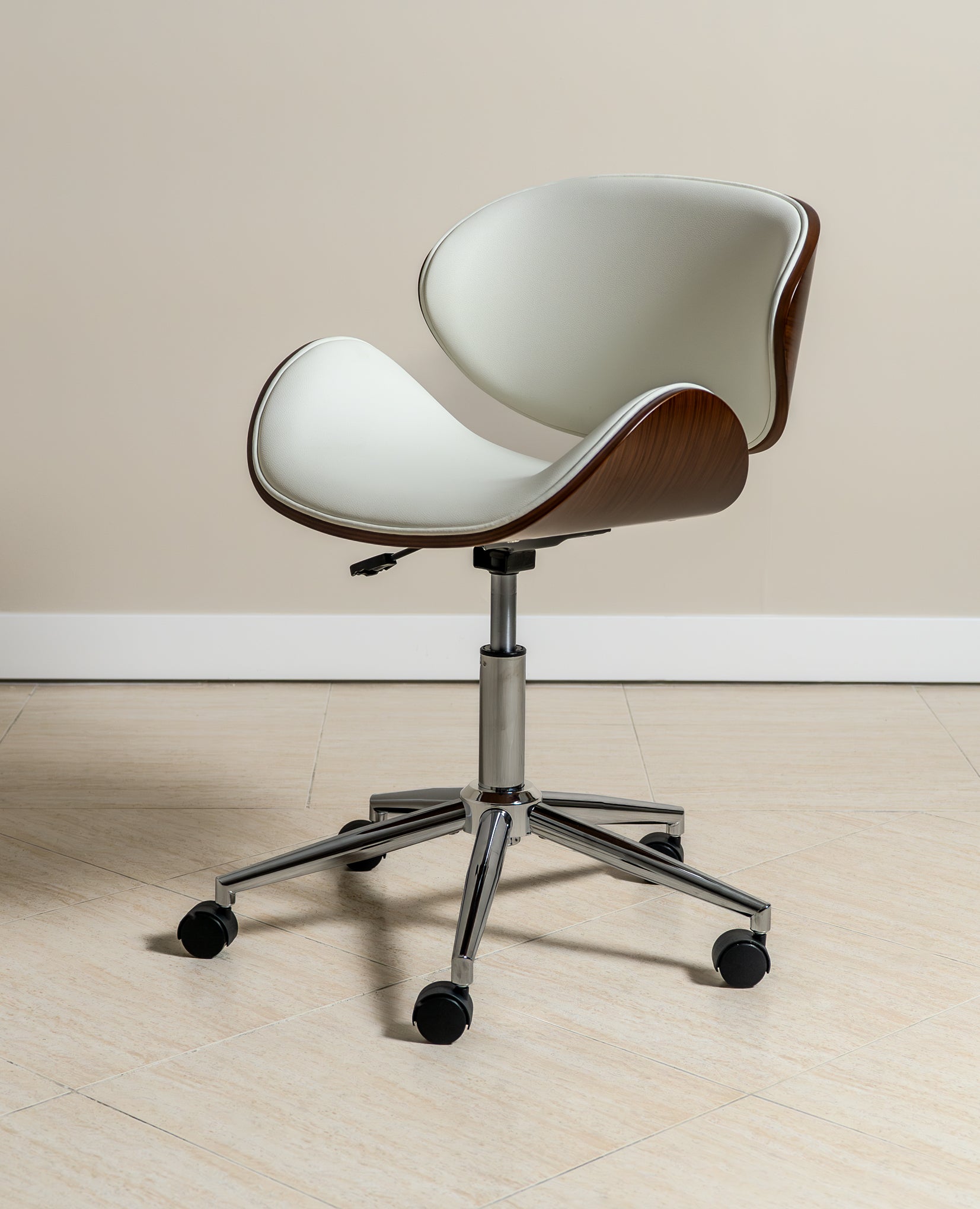 Ergonomic Danish Office Chair (White, Wing) | Scandinavian Desk Chair Office Chair - Jacob Bek