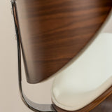 Ergonomic Danish Office Chair (White, Wing) | Scandinavian Desk Chair Office Chair - Jacob Bek