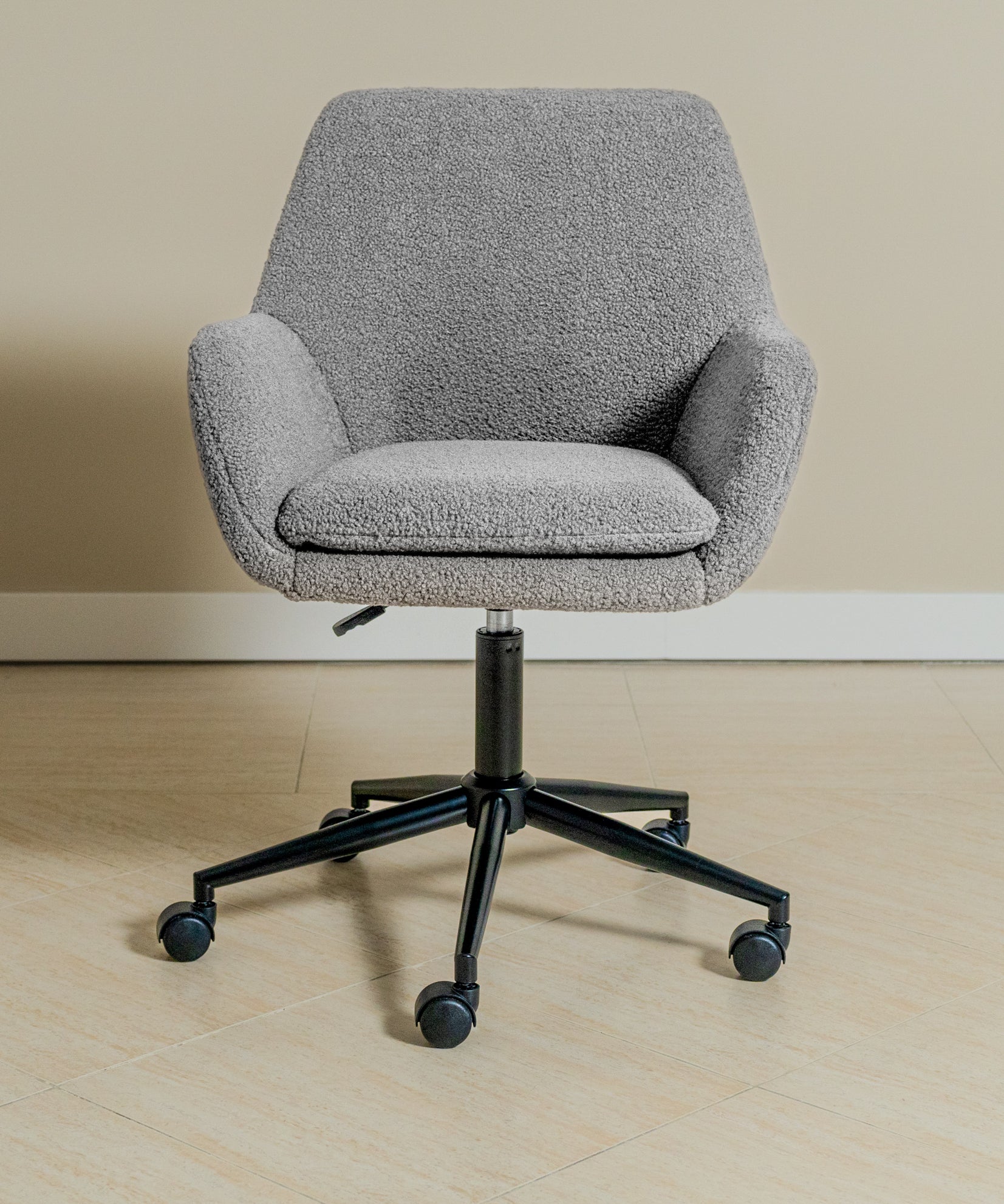 Sheepskin Desk Chair (Troender Grey Bouclé) - Marcel Olsen