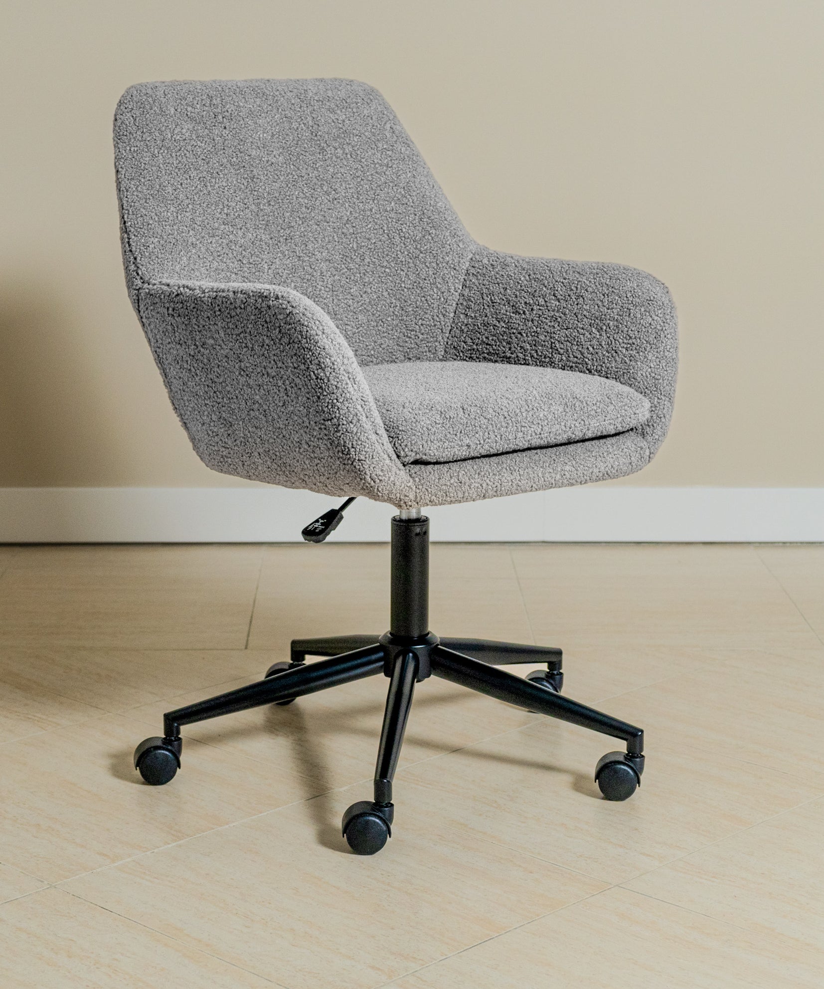 Sheepskin Desk Chair (Troender Grey Bouclé) - Marcel Olsen