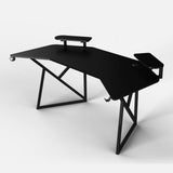 Pro 180 Gaming Desk Corner | Headphone & Drink Mounts (Carbon Fibre Black, 180cm) Gaming Desk - Gaming