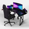 Pro 180 Gaming Desk Corner | Headphone & Drink Mounts (Carbon Fibre Black, 180cm) - Outlet Gaming Desk - Marcel Olsen