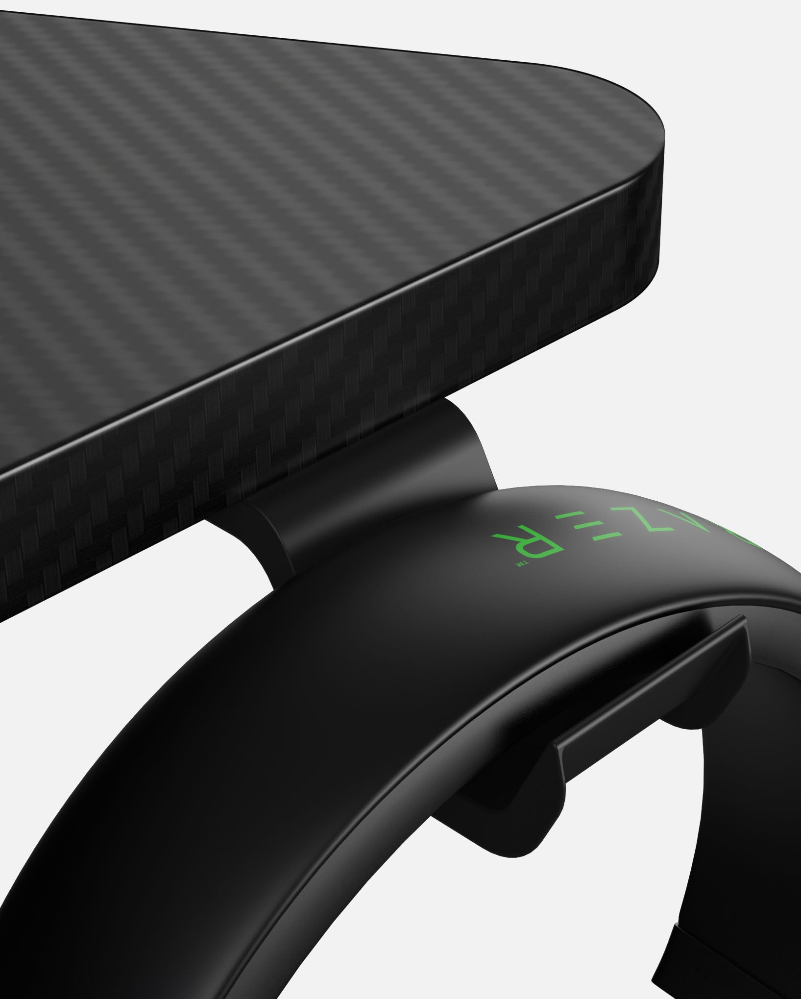 Pro 180 Gaming Desk Corner | Headphone & Drink Mounts (Carbon Fibre Black, 180cm) Gaming Desk - Gaming