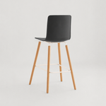 Casco Scandinavian Bar Stools – Set of 4 (Jet Black / Arctic White) – Outlet Outlet Products - Marcel Olsen