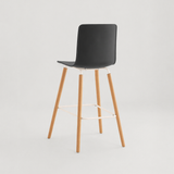 Casco Scandinavian Bar Stools – Set of 4 (Jet Black / Arctic White) – Outlet Outlet Products - Marcel Olsen