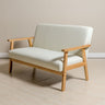 Sarria Mid-century Upholstered Sofa (Arena Beige Fabric) – Scandinavian Style 2 Seater Sofa - Marcel Olsen