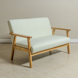 Sarria Mid-century Upholstered Sofa (Arena Beige Fabric) – Scandinavian Style 2 Seater Sofa - Marcel Olsen