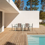 Ondara Outdoor Dining Table (Alba White, 85cm) – Modern Boho Patio Table - Marcel Olsen