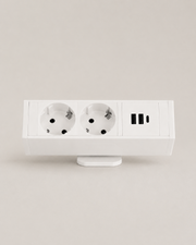 Multipresa da scrivania con morsetto e USB-C - Bianca - Outlet