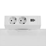 5-in-1 Power Strip With USB-C, Desk Clamp (White) Power & Wire Management - Marcel Olsen