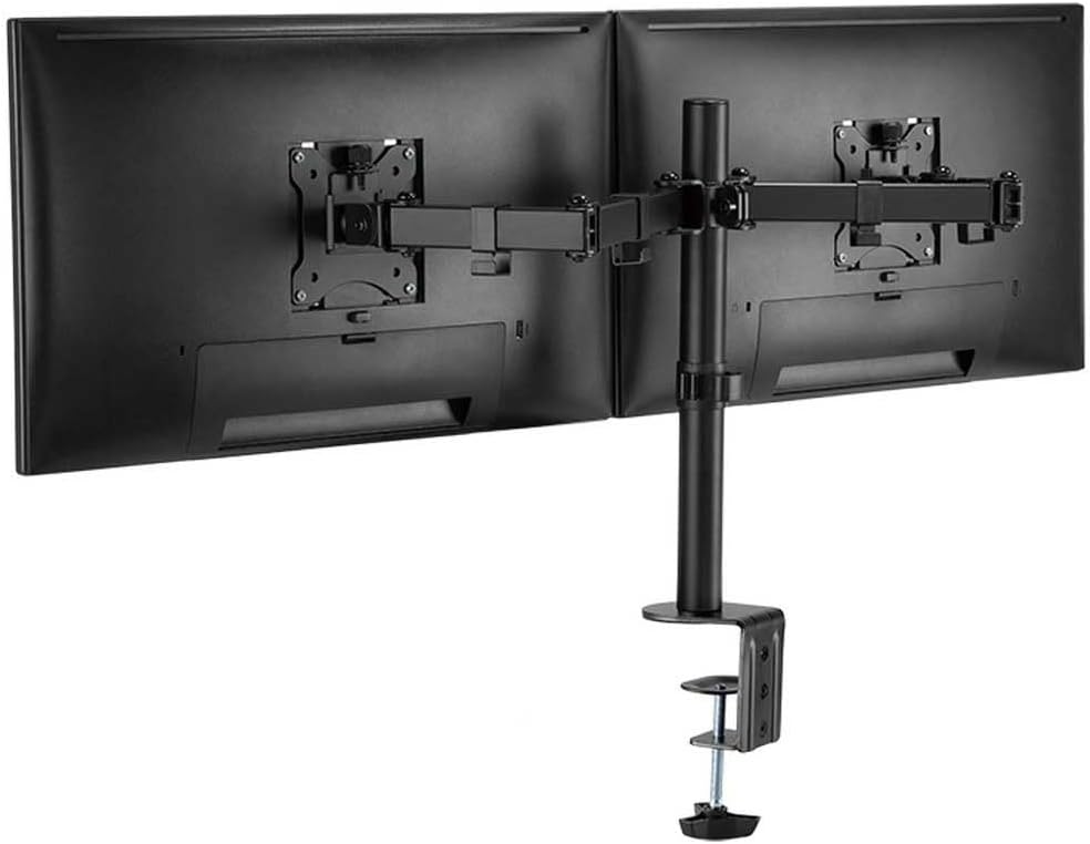 Dual Monitor Mount – Adjustable Desk Clamp Stand (VESA 75/100) - Outlet Gaming Monitor Mount - Marcel Olsen