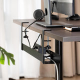 Clamp-On Under-Desk Cable Tray – No-Drill Cable Management Power & Wire Management - Marcel Olsen