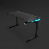 Core 120 Gaming Desk | LEDs, Headphone & Drink Mounts (Carbon Fibre Black, 120cm) Gaming Desk - Jacob Bek Gaming