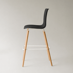 Casco Scandinavian Bar Stools – Set of 4 (Jet Black / Arctic White) – Outlet Outlet Products - Marcel Olsen