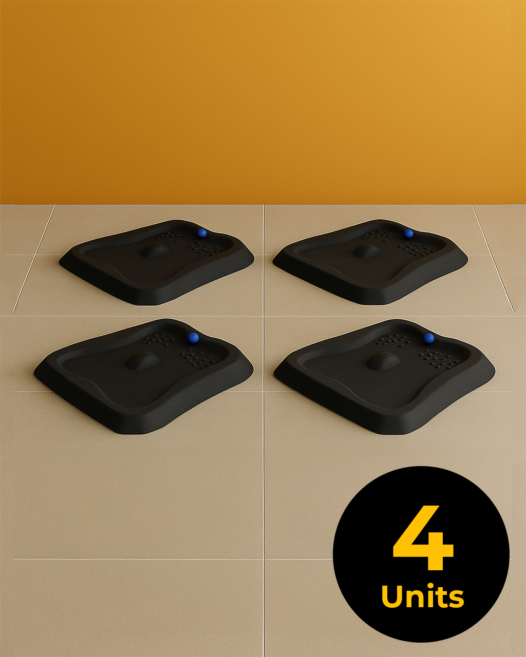 Anti-Fatigue Mat With Foot Massage Ball (4 Units) - Jacob Bek