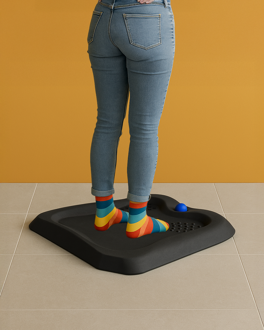 Anti-Fatigue Mat With Foot Massage Ball Standing Mat - Jacob Bek
