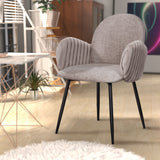Nubbi Upholstered Dining Chair - Cloud Grey - Jacob Bek