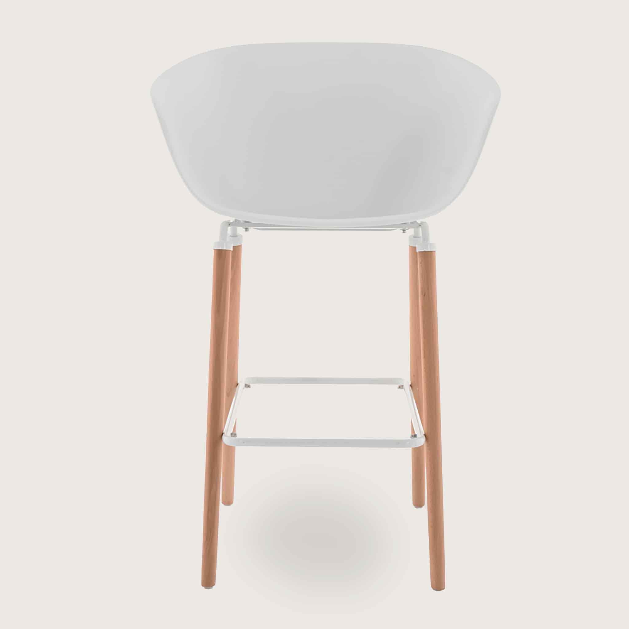 Casco Bar Stool Arm Chair (Arctic White) - Marcel Olsen