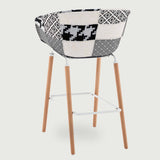 Casco Scandinavian Bar Stool Armchairs – Set of 4 (Monochrome) – Outlet Outlet Products - Marcel Olsen