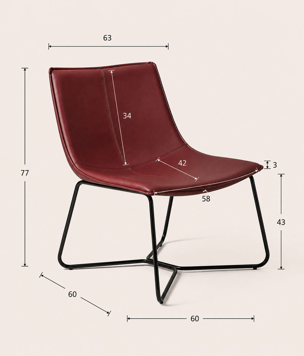 Bergondo Cocoon Accent Chair (London Brick Red) – Outlet - Marcel Olsen