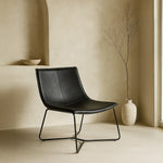 Bergondo Cocoon Accent Chair (Shadow Slate Black) – Mid-century Modern Coconut Style Lounge Chair - Marcel Olsen