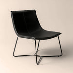 Bergondo Cocoon Accent Chair (Shadow Slate Black) – Mid-century Modern Coconut Style Lounge Chair - Marcel Olsen