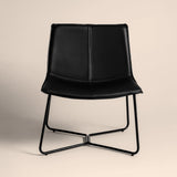 Bergondo Cocoon Accent Chair (Shadow Slate Black) – Mid-century Modern Coconut Style Lounge Chair - Marcel Olsen