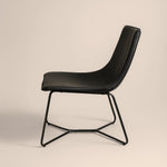 Bergondo Cocoon Accent Chair (Shadow Slate Black) – Mid-century Modern Coconut Style Lounge Chair - Marcel Olsen