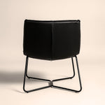 Bergondo Cocoon Accent Chair (Shadow Slate Black) – Mid-century Modern Coconut Style Lounge Chair - Marcel Olsen