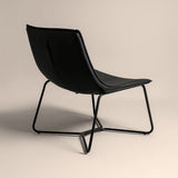 Bergondo Cocoon Accent Chair (Shadow Slate Black) – Mid-century Modern Coconut Style Lounge Chair - Marcel Olsen