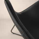 Bergondo Cocoon Accent Chair (Shadow Slate Black) – Mid-century Modern Coconut Style Lounge Chair - Marcel Olsen