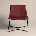 Bergondo Cocoon Accent Chair (London Brick Red ) – Mid-century Modern Coconut Style Lounge Chair - Marcel Olsen