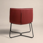 Bergondo Cocoon Accent Chair (London Brick Red ) – Mid-century Modern Coconut Style Lounge Chair - Marcel Olsen
