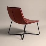 Bergondo Cocoon Accent Chair (London Brick Red ) – Mid-century Modern Coconut Style Lounge Chair - Marcel Olsen