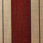 Berria Armchair Metal & Striped Fabric (Crimson Sand) – Modern Boho Summer Lounge Chair - Marcel Olsen