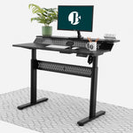 Electric Standing Desk (Black, 120cm) | Two Tier, Sit-Stand Desk Electric Standing Desk - Marcel Olsen