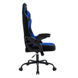 Gaming Chair Ergonomic (Blitz Blue) | Reclining, Adjustable Arms (Fabric) Gaming Chair - Jacob Bek Gaming