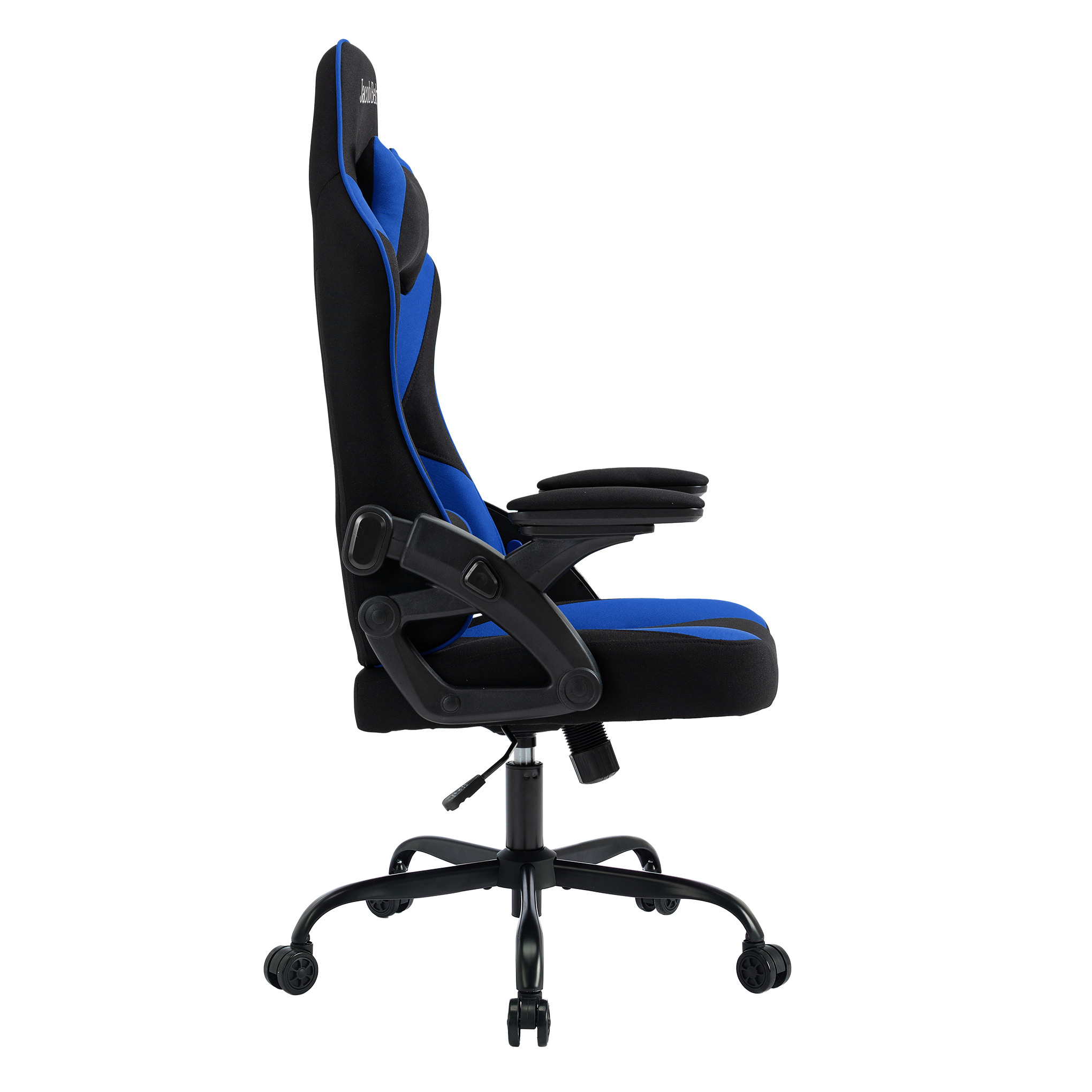 Gaming Chair Ergonomic (Blitz Blue) | Reclining, Adjustable Arms (Fabric) Gaming Chair - Jacob Bek Gaming