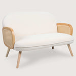 Boho Rattan Sofa (Beige) - Comfortable, Bohemian Style     - Marcel Olsen