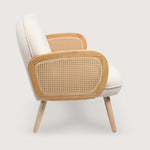 Boho Rattan Sofa (Beige) - Comfortable, Bohemian Style     - Marcel Olsen
