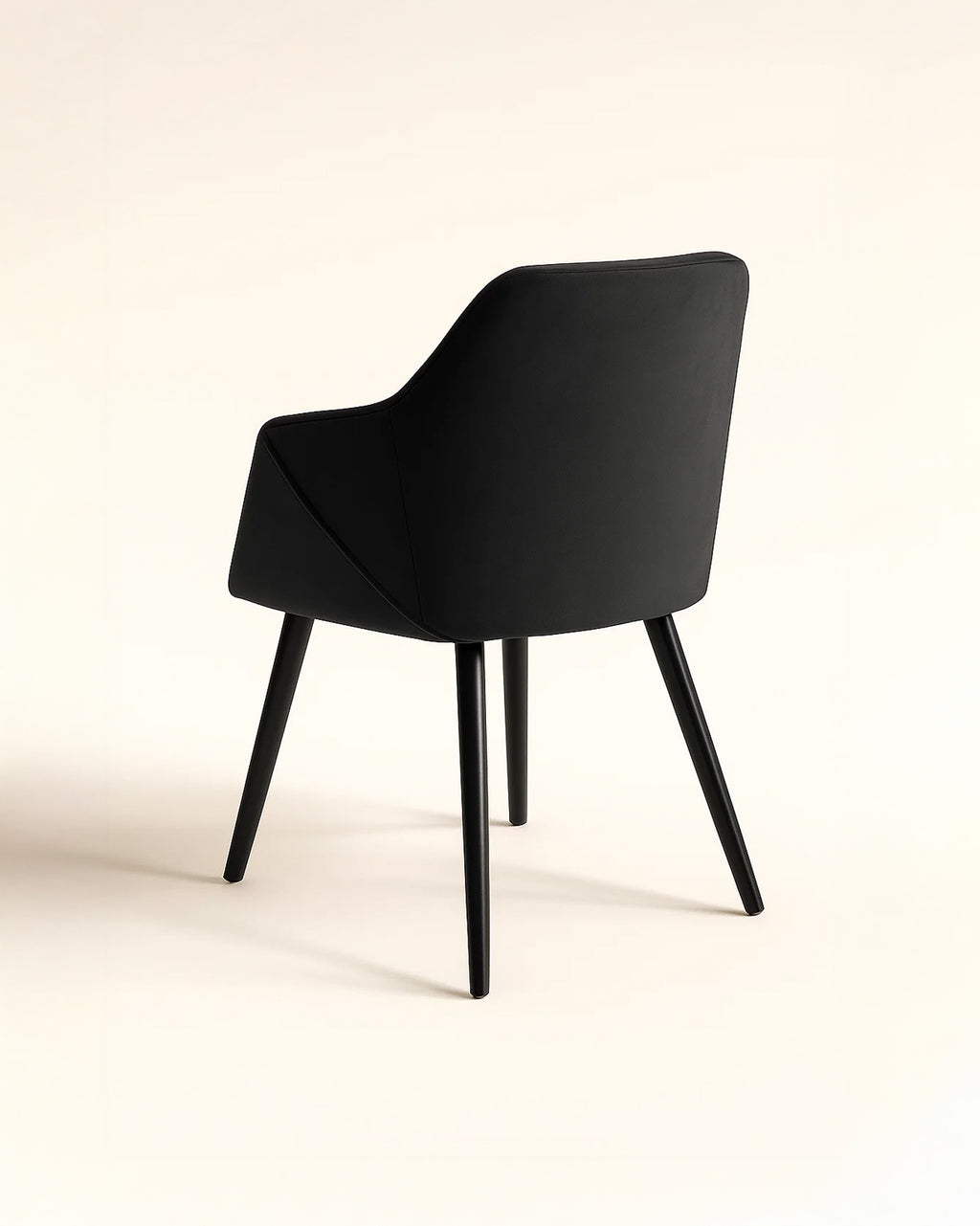 Bonanova Velvet Dining Chairs – Set of 4 (Noir Black Fabric) – Outlet - Marcel Olsen