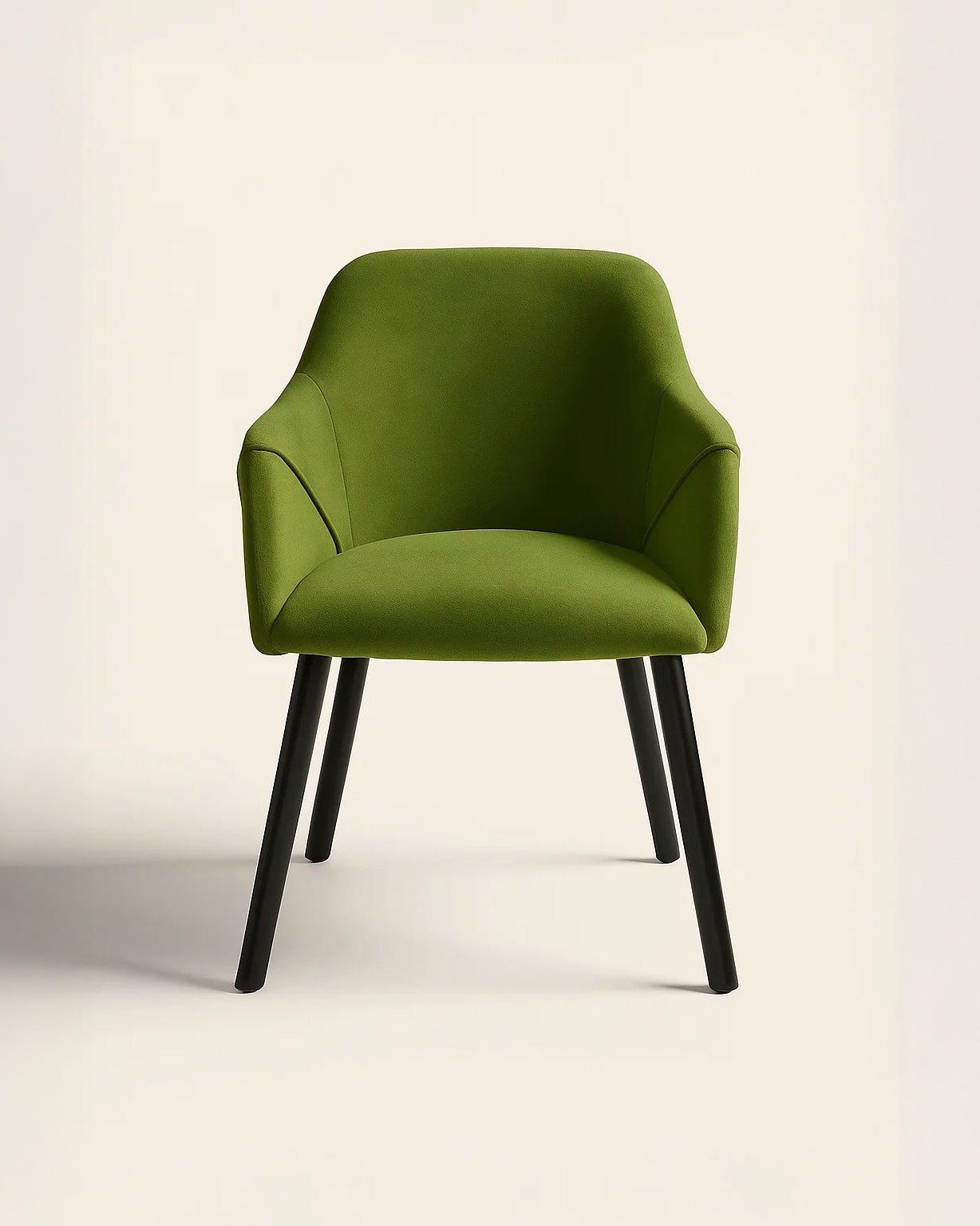 Bonanova Velvet Dining Chair (Verdigris Green Fabric) – Modern Upholstered Dining Chair with Armrests - Marcel Olsen