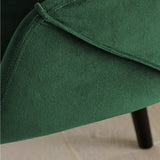 Bonanova Velvet Dining Chair (Verdigris Green Fabric) – Modern Upholstered Dining Chair with Armrests - Marcel Olsen