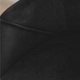 Bonanova Velvet Dining Chair (Noir Black Fabric) – Modern Upholstered Dining Chair with Armrests - Marcel Olsen