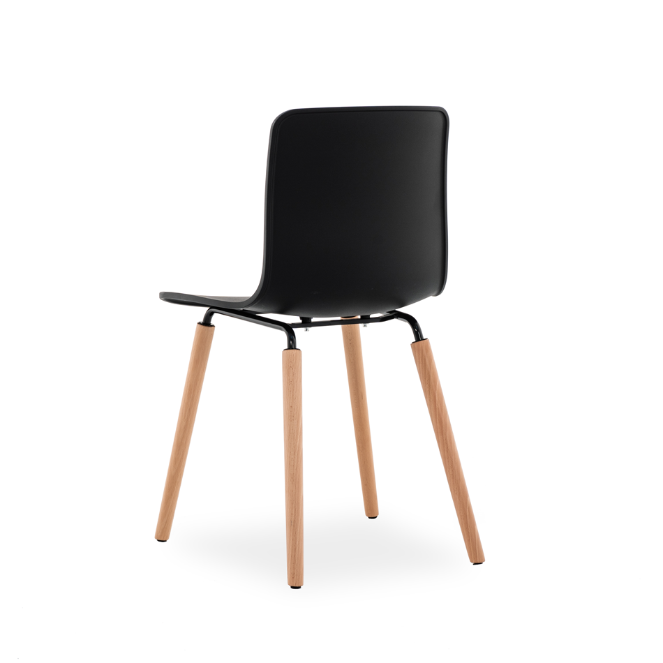 Casco Scandinavian Dining Chairs – Set of 4 (Jet Black) – Outlet - Marcel Olsen